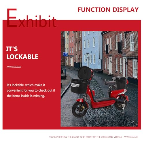 Panier de vélo électrique verrouillable étanche pour courses et ville