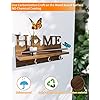 SWTYMIKI Key Holder for Wall Decorative with Unique Home Design + 7 Key Hooks, Wall Mounted Wooden Key Rack Mail Holder for Hallway, Entryway, Mudroom, Office, Brown - Image 3