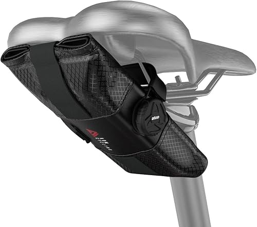 KOM Cycling Bolsa enrollable para herramientas de sillín para carretera, ciclismo de montaña y ciclismo de grava. El rollo de sillín es una