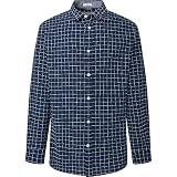 Pepe Jeans Camisa Cleveland para Hombre, Azul (Dulwich), XL