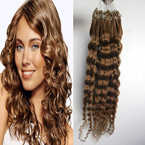 Extensions cheveux brésiliens bouclés micro anneaux longueur volume RemeeHi