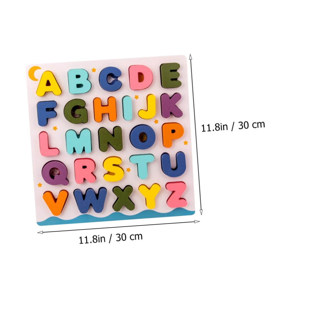 Mipcase 2 Juegos Juguetes Educativos Madera Puzzle Infantil Letras y Números para Didáctico Reconocimiento Edad Escolar