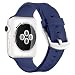 Apple Watch Sport Band with Case 38mm, UMTELE Soft Silicone Replacement iWatch Bands Sport Strap with Buckle Clasp for Apple Watch Sport, Series 2, Series 1, Blue