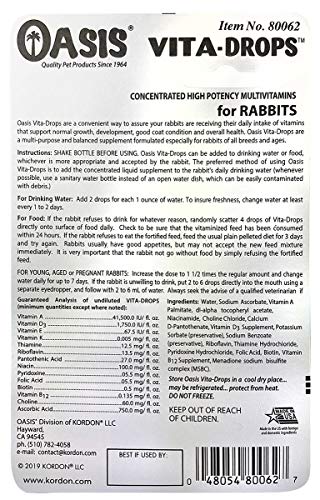 Oasis #80062 Rabbit Vita Drops, 2-Ounce #TOP1