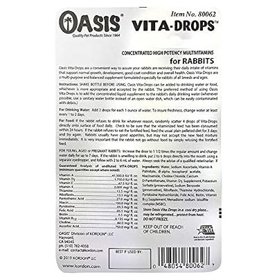 Kordon OASIS #80062 Rabbit Vita Drops, 2-Ounce