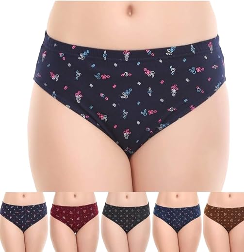 Dixcy Josh Women's Printed Panty - Mixed Colors (Pack of 5)