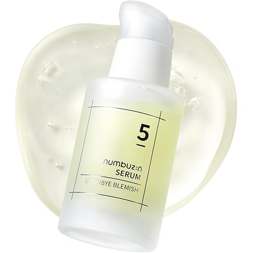 numbuzin No.5 Goodbye Blemish Serum | Blemish Serum for Dark Spots, Acne Scars with Vitamin C, Niacinamide, Antioxidant | Lightweight Gel, Korean Skin Care for Face | 1.69 Fl Oz