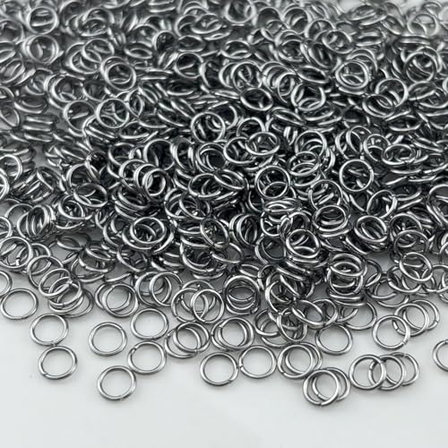 1000pcs 4mm Stainless Steel Jump Rings Connector Rings for DIY Craft Jewelry Making Necklaces Bracelet Earrings Keychains