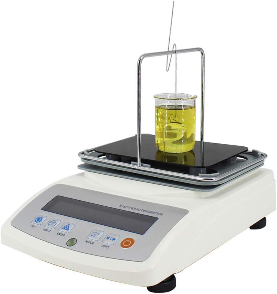 BAOSHISHAN Digital Liquid Density Meter Alcohol Ammonia Oil Density Tester Baume Meter Hydrometer with RS-232C Interface Weighing Accuracy 0.001g/120g Density Range 0.0001-99.9999g/cm³ (XF-120YT)