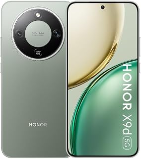 HONOR X9d 5G Smartphone, 12GB RAM + 256GB Storage, Silicon-Carbon Battery, 108MP OIS Camera, 6.79" 1.5K 120Hz AMOLED Display, 66W HONOR SuperCharge, Snapdragon 6 Gen 4, Forest Green