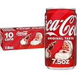 Coca-Cola Fridge Pack Soda Soft Drinks, 7.5 fl oz Cans, 10 Pack - Mini Soda Cans