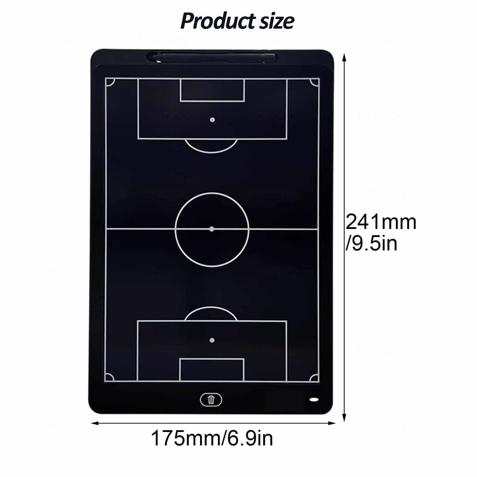 Lavagne magnetiche elettroniche per allenamento di calcio - Lavagnetta per allenamento di calcio LCD da 13,7/9,5 pollici, lavagnetta strategica professionale cancellabile portatile