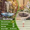 AISITIN Solar Fountain Upgrade,160mm Solar Bird Bath Fountains Pump Outdoor - 2