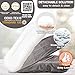 Beisurznga Baby Lounger for Newborn - Snuggle Cozy Me Lounger | Breathable Soft Cotton, 0-24 Months Portable Playtime Baby Nest, Newborn Baby Essentials Gifts- Grey (1 Lounger + 1 Cover)