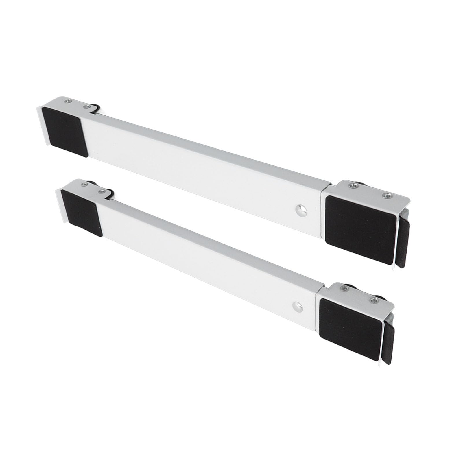 2 Juegos de Ruedas de Rodillos Móviles para Muebles, Rodillos para Electrodomésticos de Servicio Pesado que Incluyen Estantes Móviles con Almohadillas Auxiliares, para Lavadoras,(Blanco)