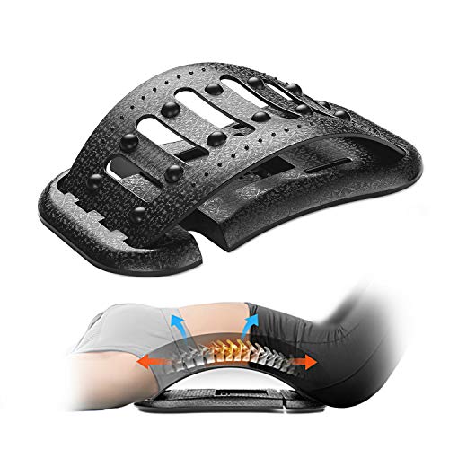 Back Stretcher, Lumbar Back Pain Relief, Multi-Level Back Stretching Device, Relieves Chronic Disc Herniation, Sciatica, Scoliosis, Lower Back and Upper Back Stretcher