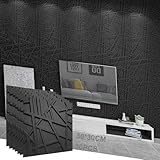 Paneles Decorativos 3D,30 Piezas 30 * 30CM Paneles Decorativos 3D para Pared,Paneles PVC Impermeable Papel Pintado Panel de...