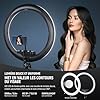 NEEWER 18" Ring Light Professionnel, Lumière Anneau Ultra Fin, 45 W 2900K-7000K TLCI98, avec Trépied, Obturateur à Distance et APP Contrôle, Éclairage Plus Doux pour TikTok Selfie, RP18B Pro Noir