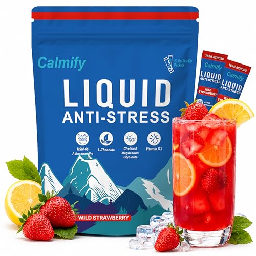 Calmify Liquid Anti Stress Stawberry Cortisol Drink
