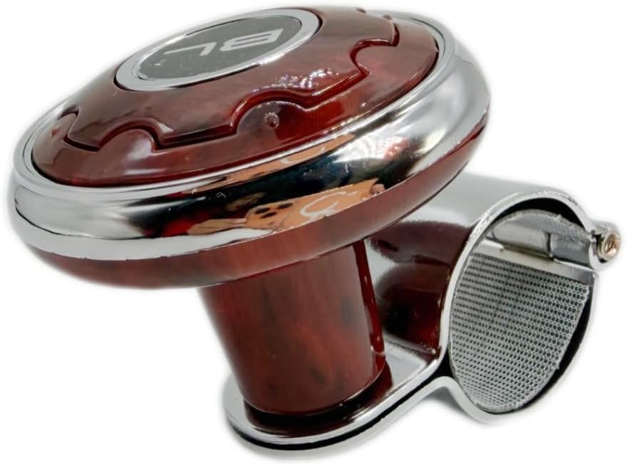 Steering Wheel Knob Spinner for Car, SUV, Trucks, Tractors, Boats,Crown (Red) Universal Non-Slip with Metal Ball Bearing