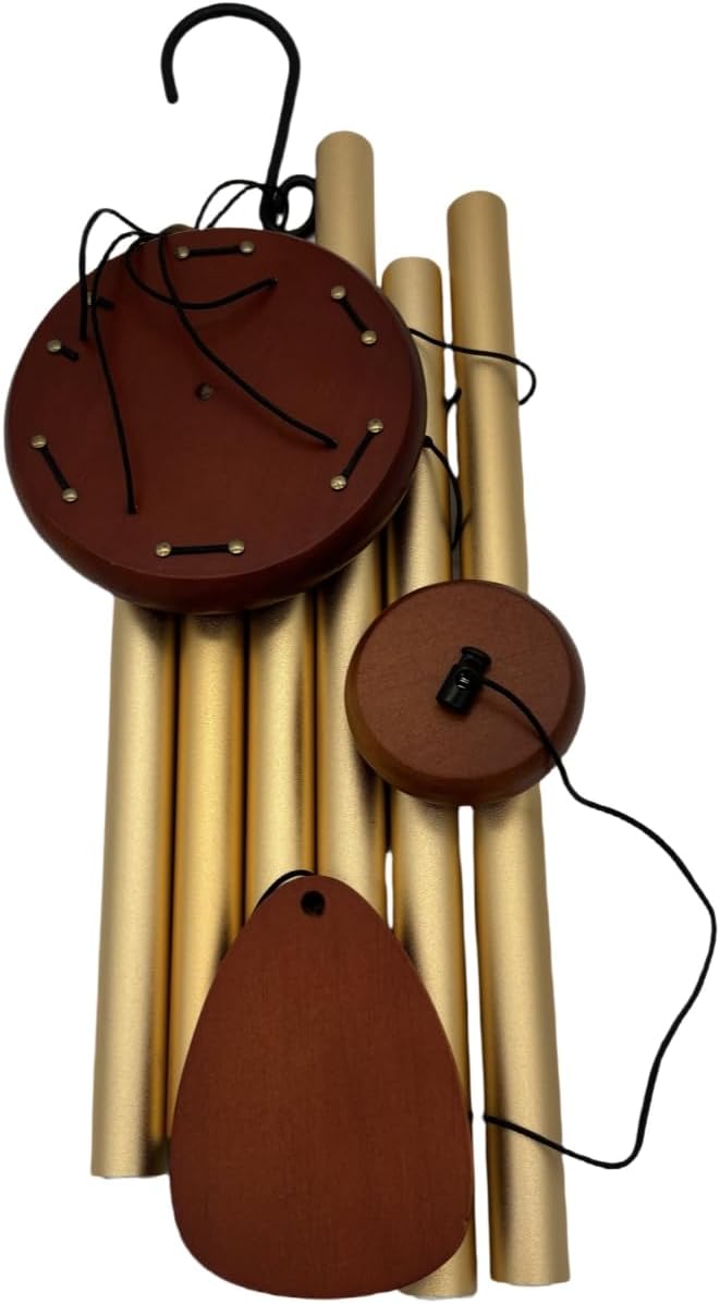 37 Inch Deep Tone Wind Chimes for Outside, Memorial Wind Chimes for Loss of Loved One, Large Gold Metal Wind Chimes for Garden Decor, Sympathy Gifts for Bereavement, Outdoor Chimes