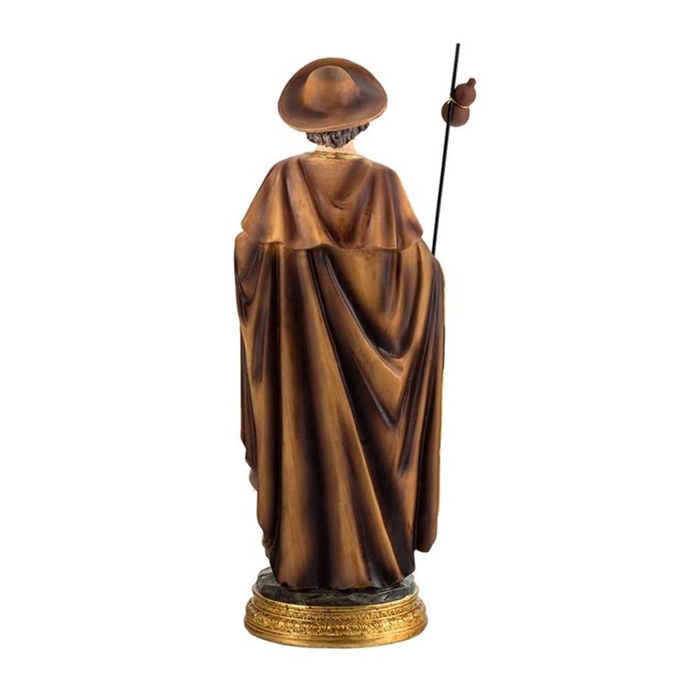Santiago Apostol figura 30 cm. resina peana nombre patrón de España