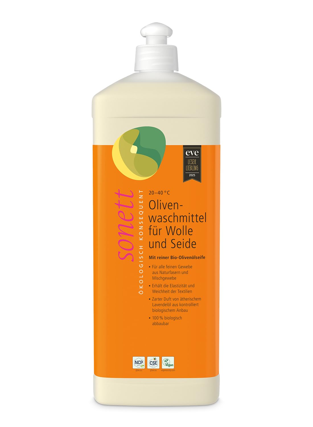 Sonett Olive Detergent for Wool and Silk: for All fine Fabrics Made from Natural Fibres and Mixed Fabrics