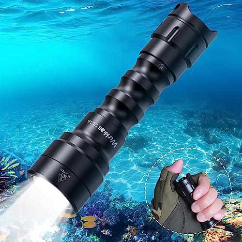 Linterna de Buceo Wurkkos DL16, 2000 Lumen Linterna de Buceo Recargable, IPX8 Impermeable, 1* SSFT40 LED Linterna Submarina con y Cargador