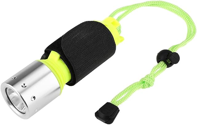 Dive Torch,Mini Portable 3 Mode Waterproof Scuba Diving Flashlight T6 High-Power White LED Torches Flashlight for Swimming Hiking Camping Fishing