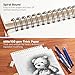 Artists Sketch Books, 9 x 12 Shuttle Art 160 Sheets of Sketch Paper pad Ideal for Drawing and School Supplies (2 Pack)