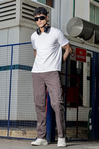 Image of Men's Stylish Cargo Pants | Slim Fit | Multi-Pocket Utility Trousers | Durable & Comfortable Fabric | Casual, Travel & Outdoor Wear