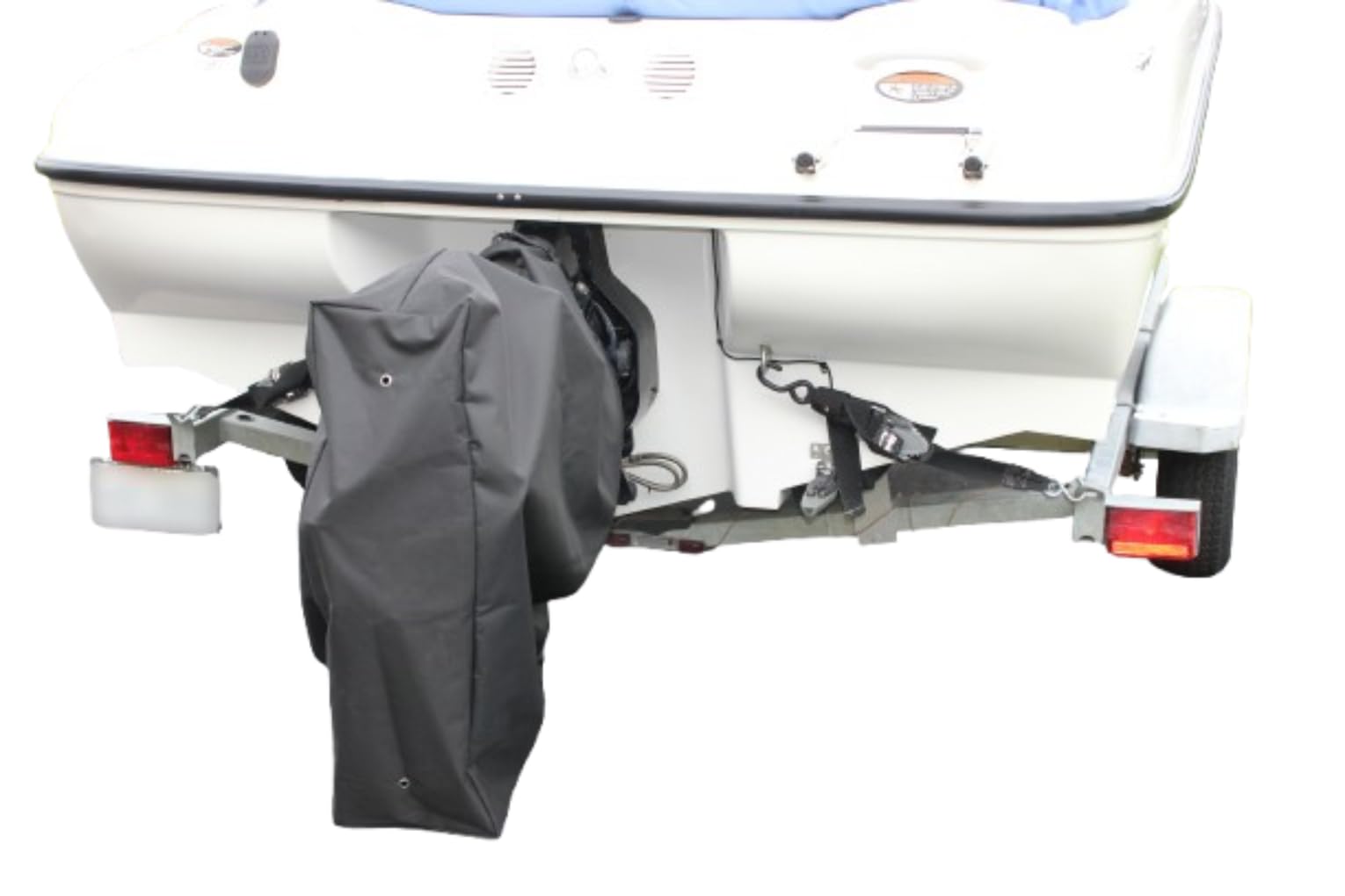 Generic Black Stern Drive Boat Cover, Water Resistant, UV Resistant, Fits Boat, Stern Drive Only