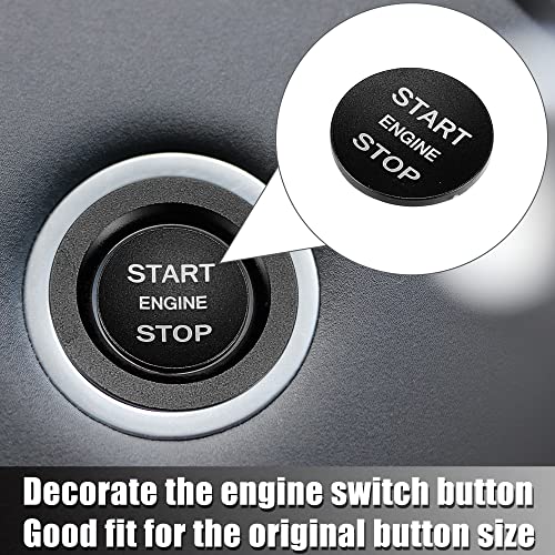 X AUTOHAUX Engine Start Stop Button Cover Kit for Range Rover Black by X AUTOHAUX - Used condition - Image 3
