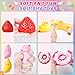 20Pcs Taba Squishy Pack Fidget Toys, Include Squishies Chick, Cat Paws, Hamster, Strawberry Toys, Sensory Toys for Kids, Classroom Birthday Gifts, Goodie Bag Stress Relief Toys (11big+9small)