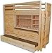 Bunk Bed All-in-one How-to Book; Paper Pattern Plan to DIY and Easily Build Any Size with Loft, Trundle, Desk, Chest and Closet