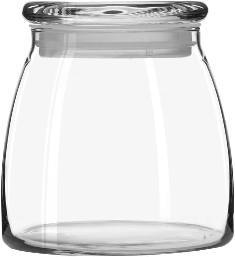 Libbey Vibe 42-Ounce Glass Storage Jars, Set of 4