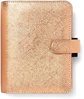 Filofax Pocket Saffiano Organiser - Metallic Rose Gold (22-022626)