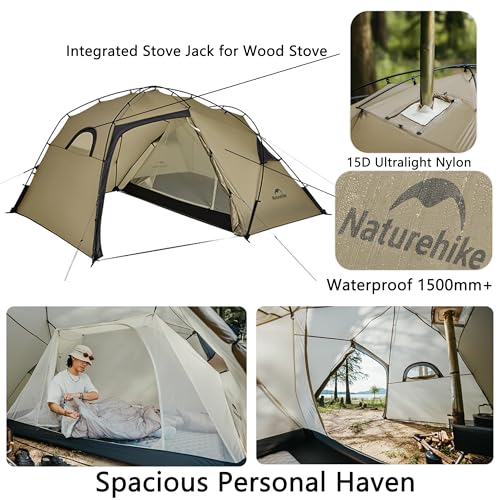 Carpa windhike para 2 personas, 4 estaciones, ultraligera miniatura 6