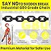 6 Ton Chain Come Along Winch Heavy Duty - 13200LB Capacity Hand Winch with 340N Pulling Force & 0.4 G80 Chain for Automotive Repair, Construction Sites, Industrial Loading