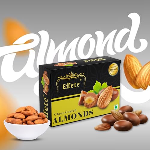 Image of Effete Choco Coated Almonds - 32gm, Chocolaty Dryfruits, Almonds chocolates packet, Chocolicious Almonds, Dryfruits chocolates packet, center filled chocolate, chocolates gift pack, chocolate box