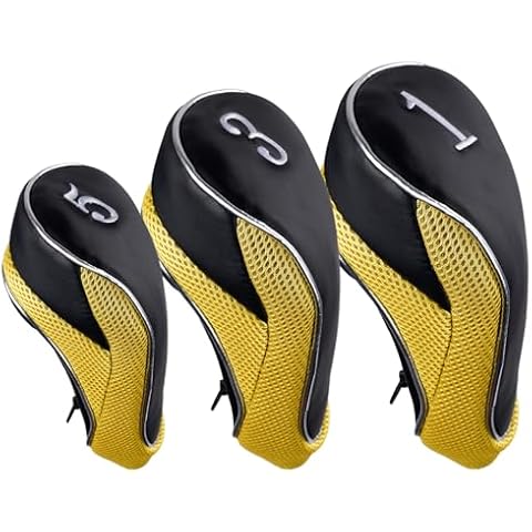 Andux Golf Driver Wood Head Covers Set of 3 Cover