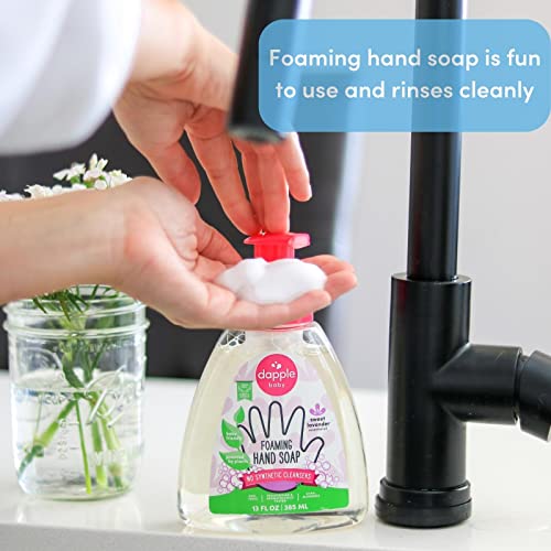 Dapple Baby Foaming Hand Soap, Lavender, 13 Fl Oz Pump Bottle (Pack Of 3) - Gentle, Plant Based, Hand Wash Baby Soap - Hypoallergenic For Sensitive Skin #TOP4