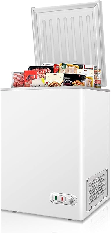 WZONICE98 Mini Freezer 3 cu ft Chest Freezer White — 1 of 7