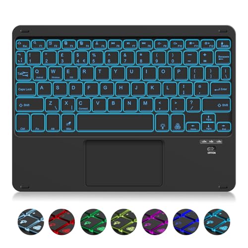 Clavier iPad portable SOPPY rétroéclairé pour le télétravail et les voyages