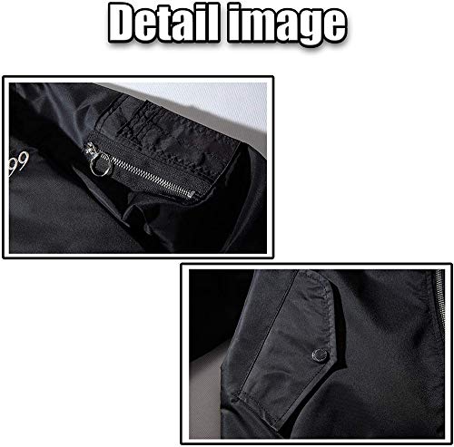 Xyxiongmao Japanese Dragon Tiger Hip Hop Clothing Men's Bomber Jacket Oversized Street Windbreaker Flying Streetwear (Black, Xxl) #TOP6