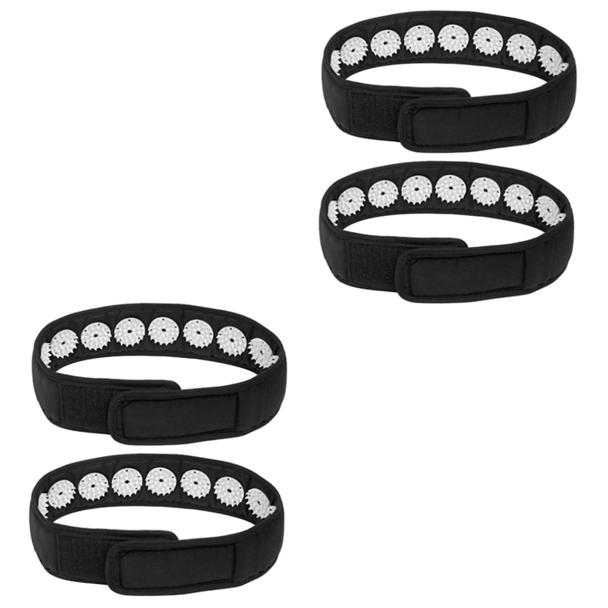 FOMIYES 2 Sets 2pcs Head Massage Belt Acupuncture Massage Acupressure Wraps Massage Headband Yoga Head Strap Skin Lift up and Chin up Belt Headband for