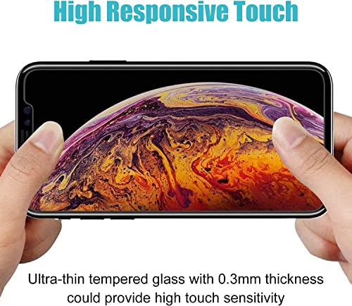 Image of OHAYO Military Strength Tempered Glass Screen Protector Compatible with iPhone XS MAX-11PM (Privacy)| 9H+ Hardness, Strong Protection, Full Screen Edge-to-Edge Cover, Scratch Resistant, Bubble-Free Install, Ultra HD Clarity,With installation kit