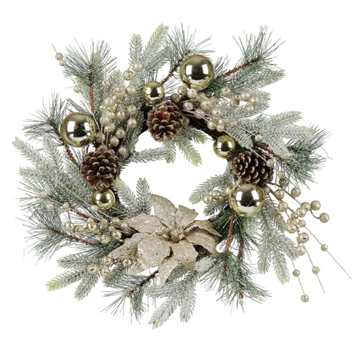 Couronne de Noël pour portes et fenêtres extérieures pour sublimer votre entrée