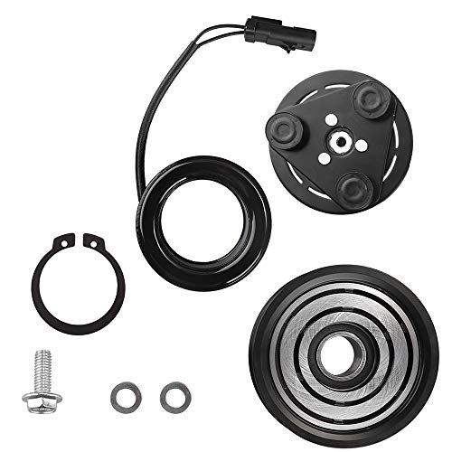 55111400AA HS18 AC Compressor Clutch Assy Replacement for Jeep Liberty Dodge Nitro V6 3.7L 2006 2007 2008 Repair Kit Plate Pulley Bearing Coil
