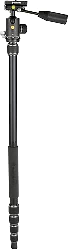 Miniatura 5 de Vanguard VEO3T204ABP Trípode de viaje de aluminio con cabeza de bola, mango extraíble y zapata rápida con soporte integrado para teléfono inteligente